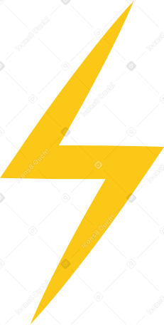 lightning Illustration in PNG, SVG