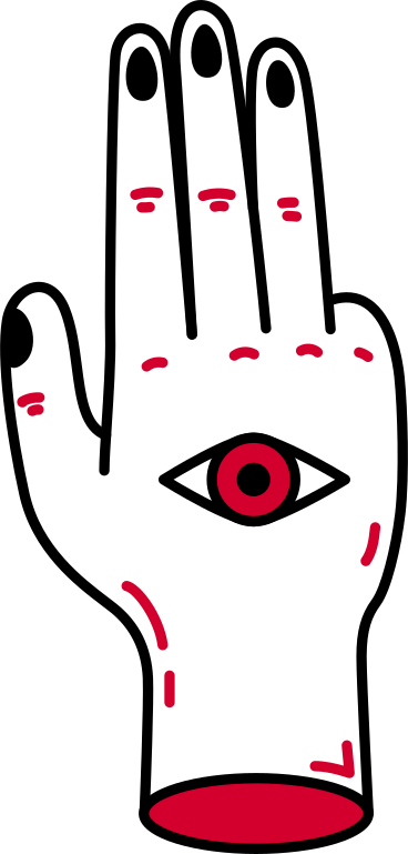 Hand mit drei nach oben zeigenden fingern PNG, SVG