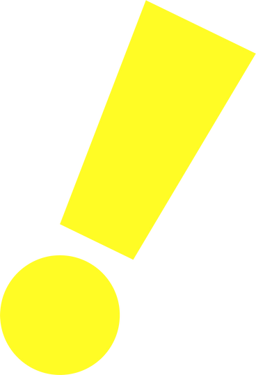 yellow exclamation mark PNG、SVG