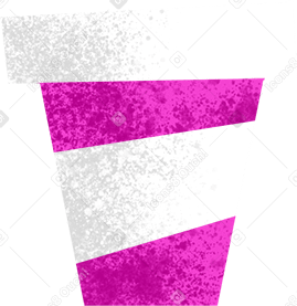 striped coffee cup Illustration in PNG, SVG