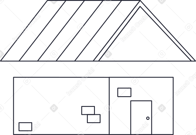 casa abierta PNG, SVG