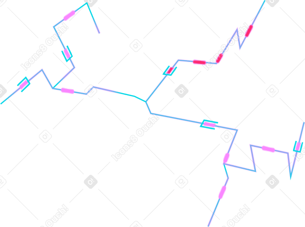 Ломаная линия пути в PNG, SVG