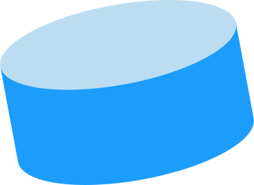 Figure tridimensionnelle bleue PNG, SVG