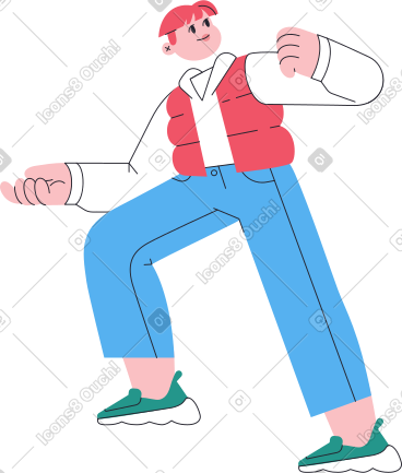 男人踩着东西拿着东西 PNG, SVG