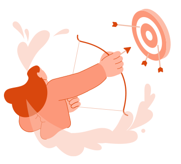 Frau schießt auf eine zielscheibe PNG, SVG
