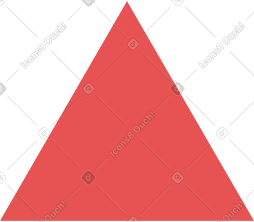 Red triangle PNG, SVG