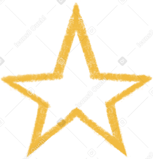 yellow line stars Illustration in PNG, SVG