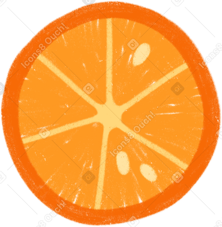 orange half PNG、SVG