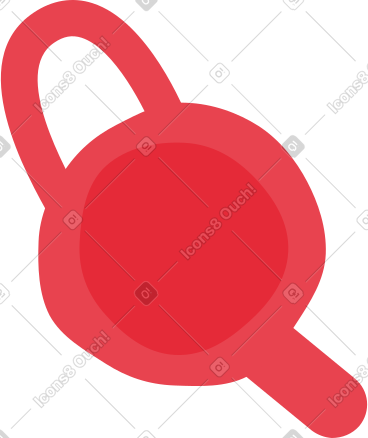 Red watering can PNG, SVG