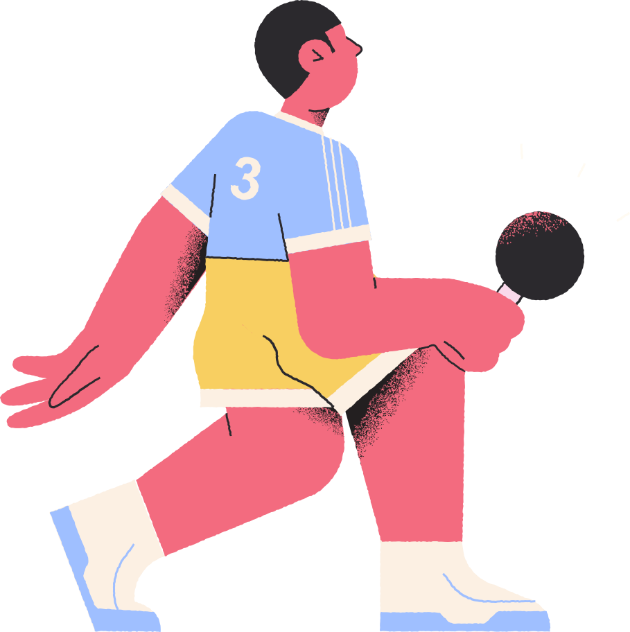 table tennis player Illustration in PNG, SVG