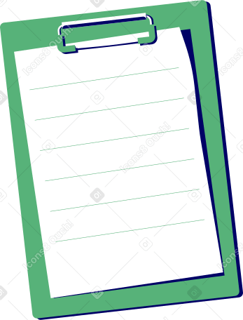 带夹子和纸片的文件夹 PNG, SVG