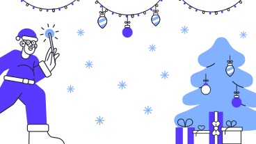 Christmas and New Year background for Zoom PNG, SVG