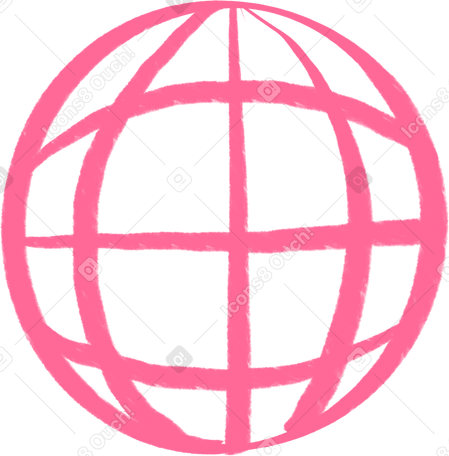 pink planet sign PNG, SVG