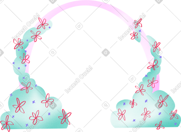 Flower arch PNG, SVG