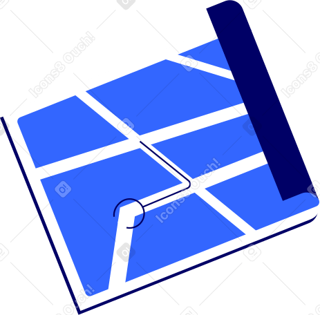 map with geolocation Illustration in PNG, SVG
