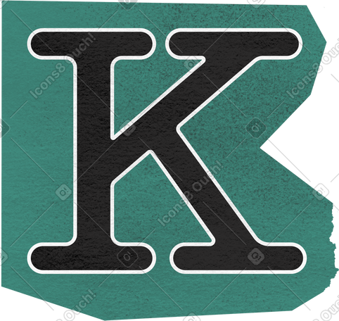 collage capital letter k PNG, SVG