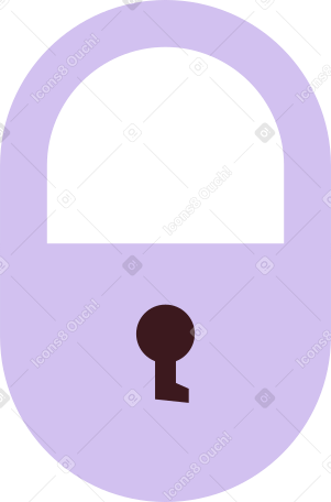 열쇠 구멍이 있는 닫힌 자물쇠 PNG, SVG