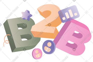 用商人标志和图形文字刻字 b2b PNG, SVG