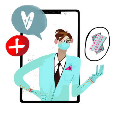 Online doctor's appointment PNG, SVG