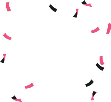 Confettis volants magenta PNG, SVG