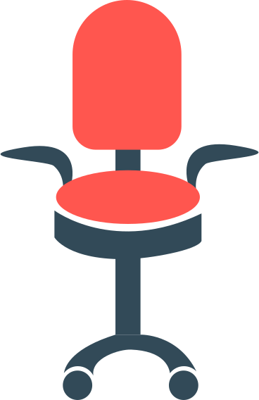 Офисный стул в PNG, SVG