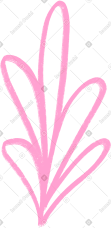 pink tall bush PNG, SVG