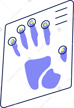 fenêtre d'empreintes digitales de la main PNG, SVG