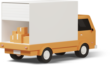 delivery truck back side view PNG, SVG