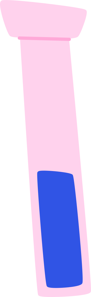 pink test tube PNG, SVG
