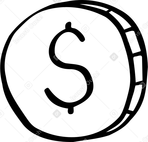 монета в PNG, SVG