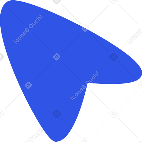 blue cursor Illustration in PNG, SVG