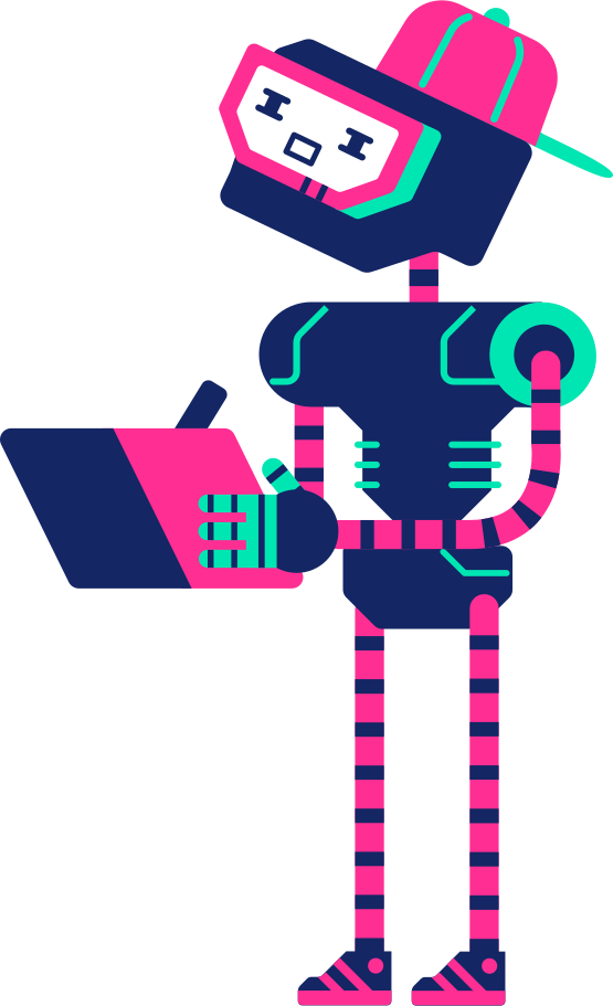 robot kid student Illustration in PNG, SVG