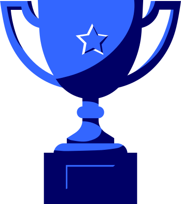 blue winners cup PNG, SVG