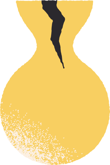 broken vase PNG, SVG