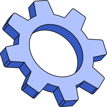blue gear PNG, SVG