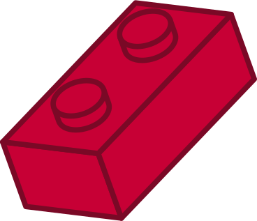 Rosso mattone lego PNG, SVG