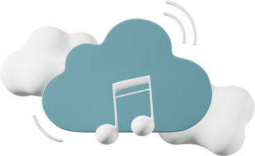 cloud music PNG, SVG
