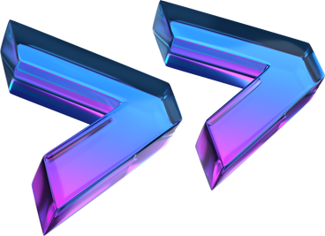 Gradient glass right pointing guillemets PNG, SVG