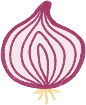 Onion half в PNG, SVG