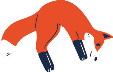 fox jumping PNG, SVG