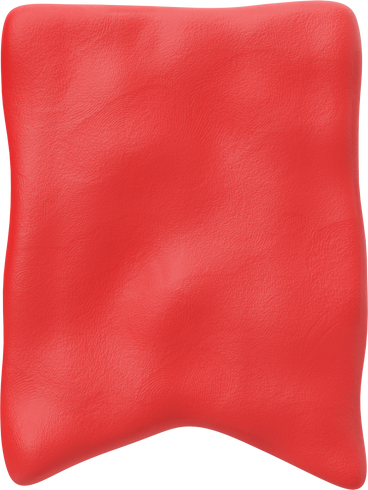 Крупный план красной ленты-закладки в PNG, SVG