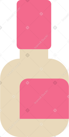 pink nail polish PNG, SVG