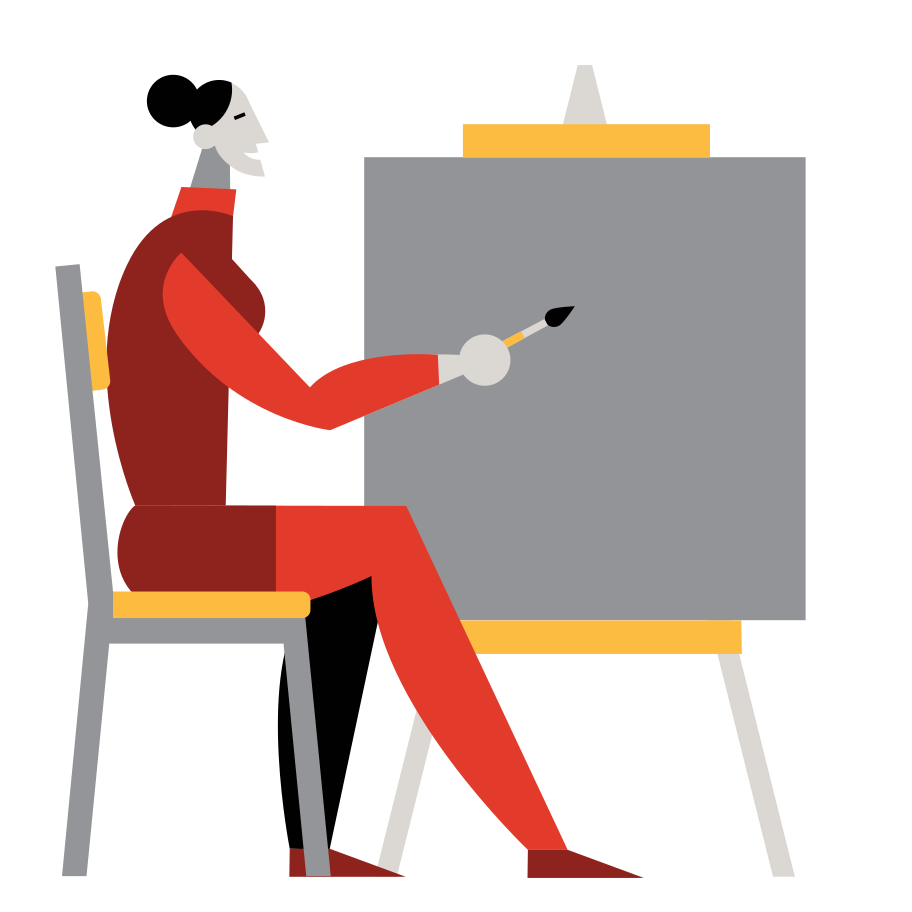 Painting Illustration in PNG, SVG