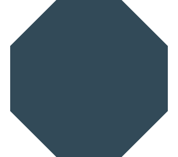 Octógono azul escuro PNG, SVG