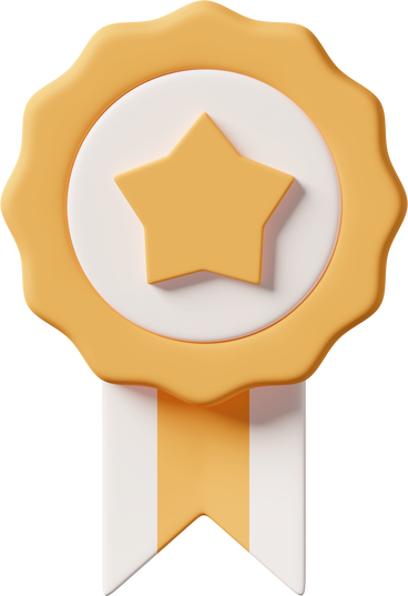 Distintivo de recompensa com estrela e fita PNG, SVG