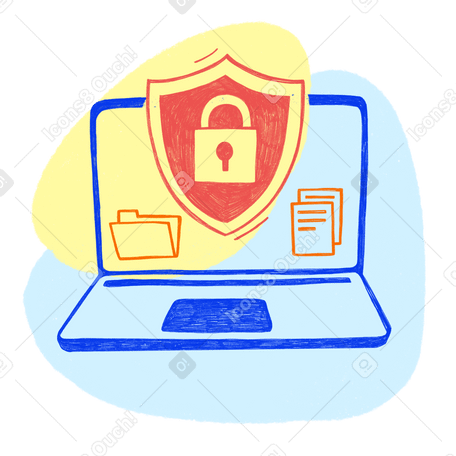 Security of your computer data PNG, SVG