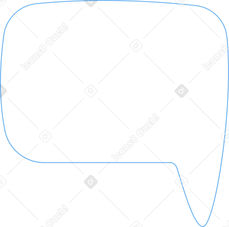 white speech bubble Illustration in PNG, SVG