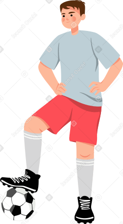 soccer player with ball PNG, SVG