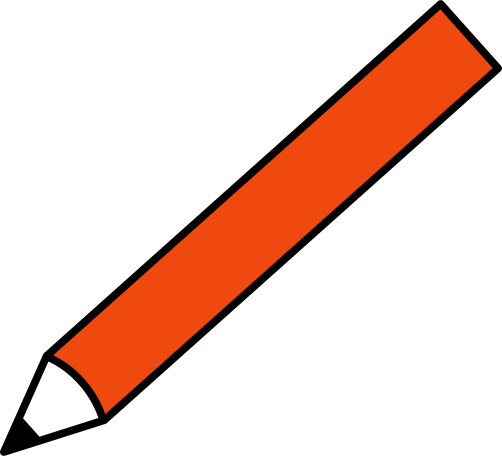 red pencil Illustration in PNG, SVG