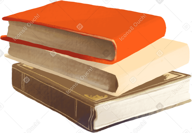 stack of books PNG、SVG